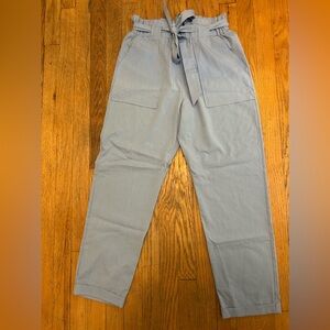 High waisted linen maternity pants